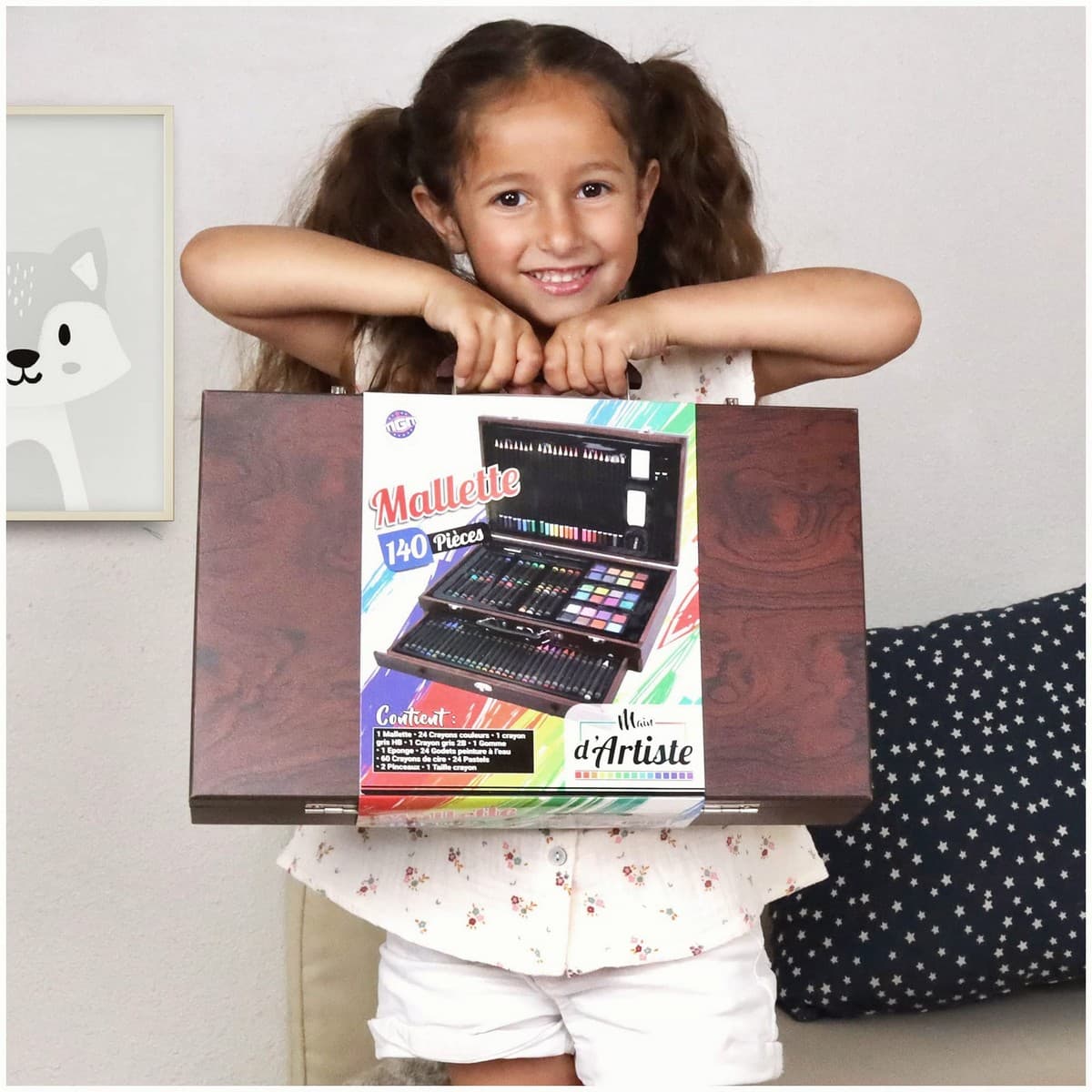 Malerei-Set MGM Artist's Hand Aktentasche Holz 140 Stücke - Image 5