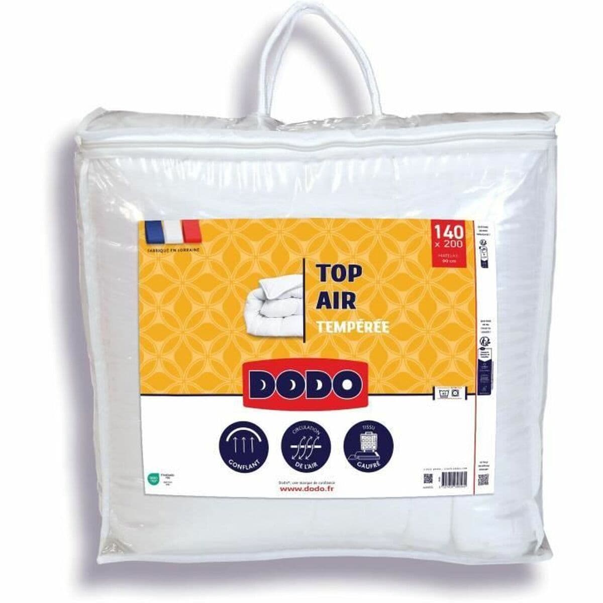 Tekk DODO Top Air Valge 300 g/m² 140 x 200 cm