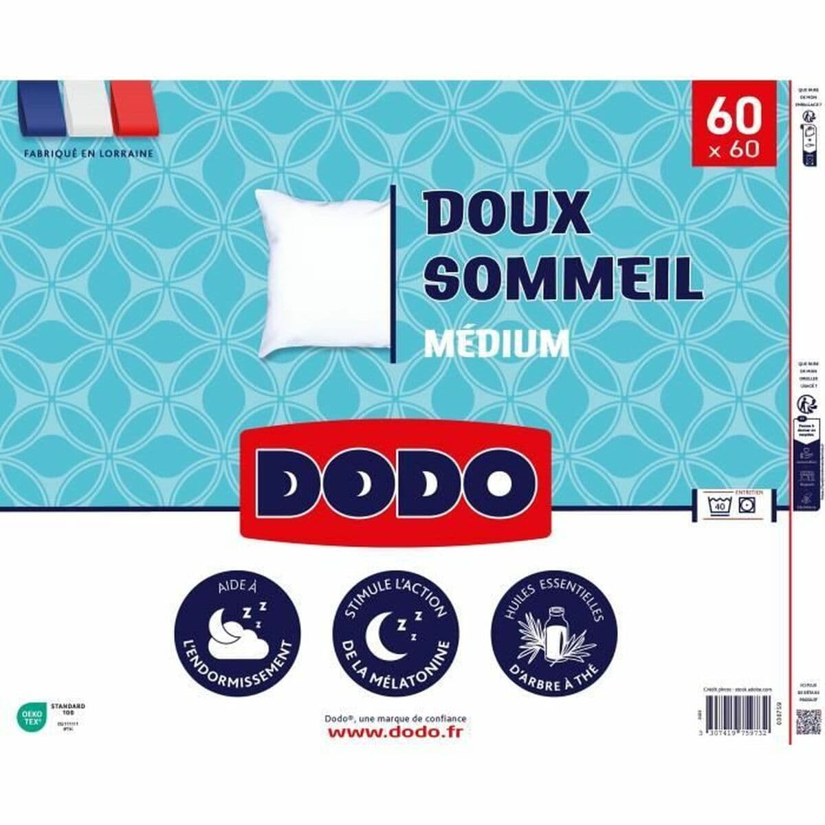 Kudden DODO DOUX SOMMEIL Vit 60 x 60 cm