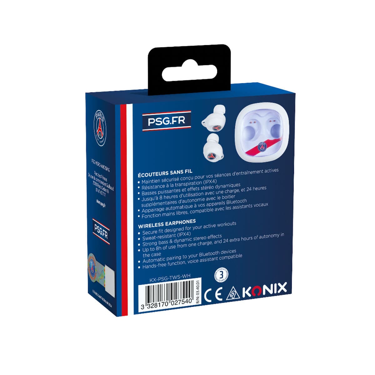 Casque KONIX Blanc - Image 4