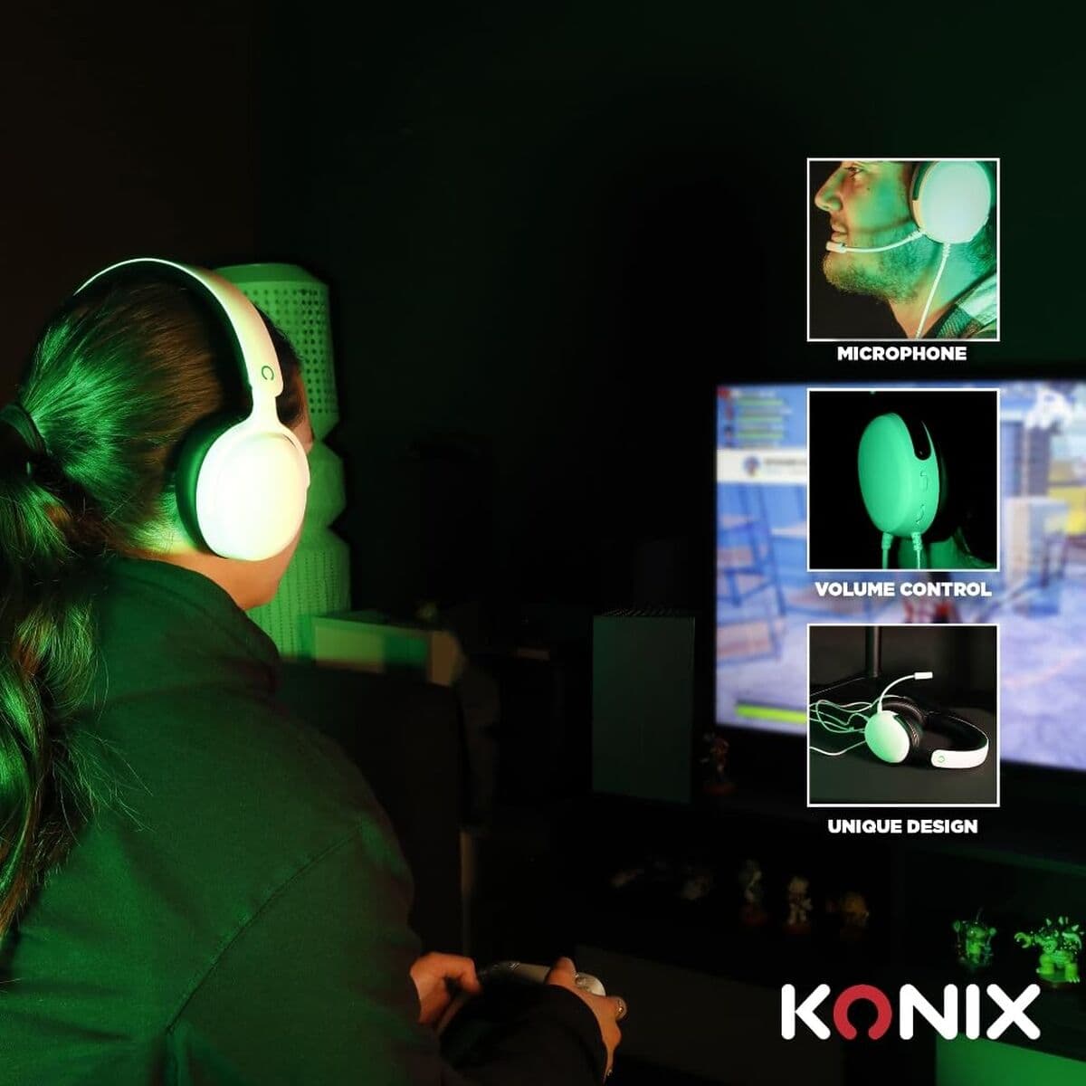 Casque KONIX Noir - Image 9
