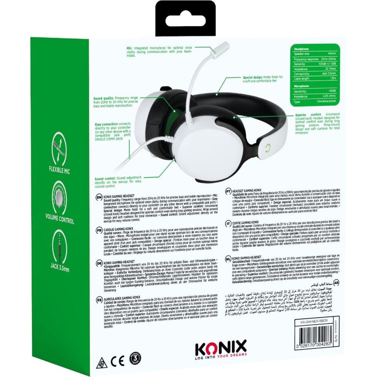 Casque KONIX Noir - Image 13