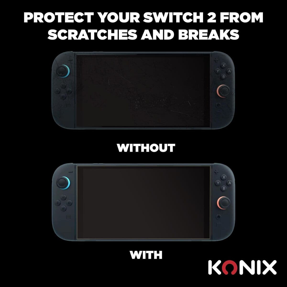 Protector de Pantalla para Nintendo Switch 2 KONIX - Image 9