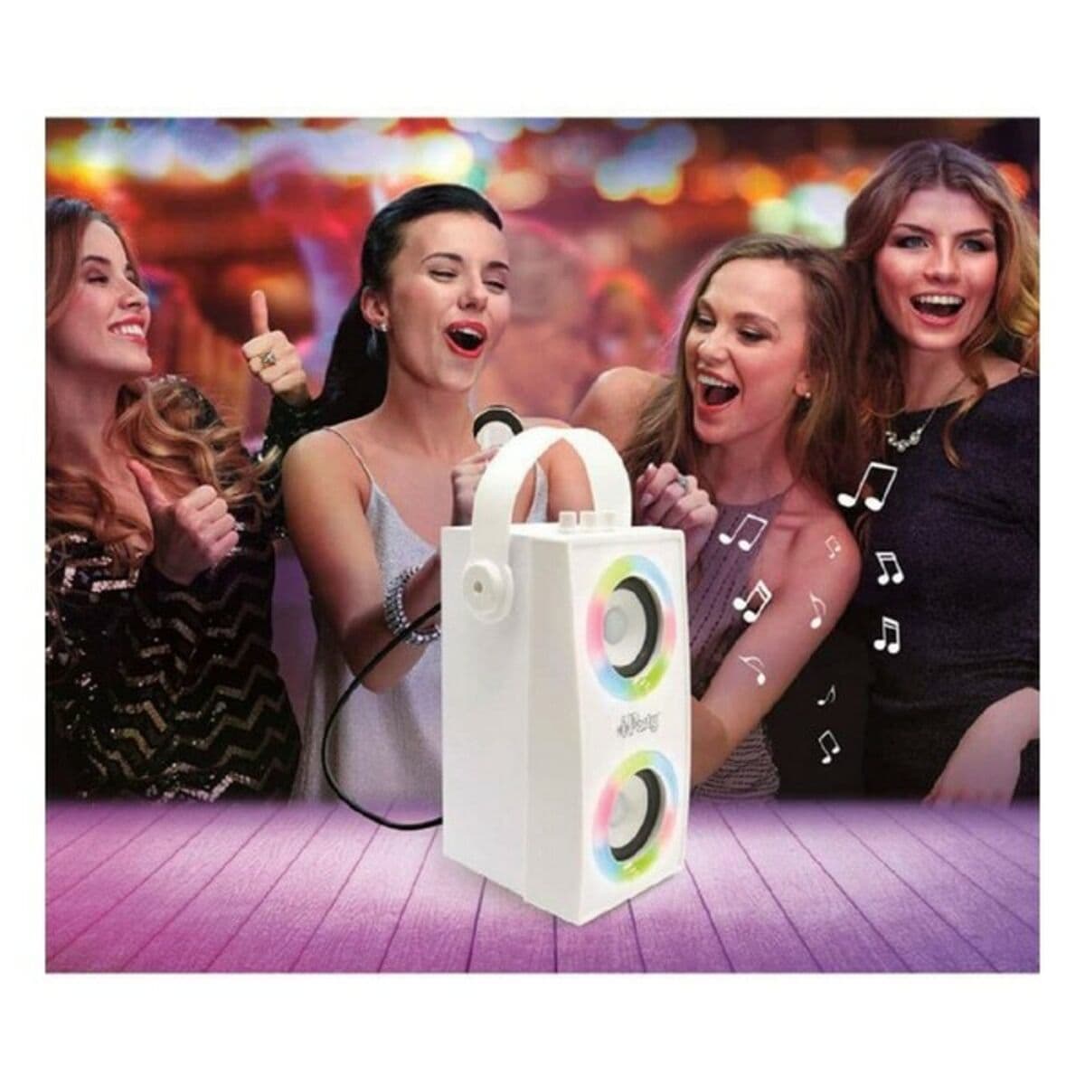 Enceinte Bluetooth Portable avec Microphone iParty Lexibook BTP180Z Blanc Bluetooth - Image 3