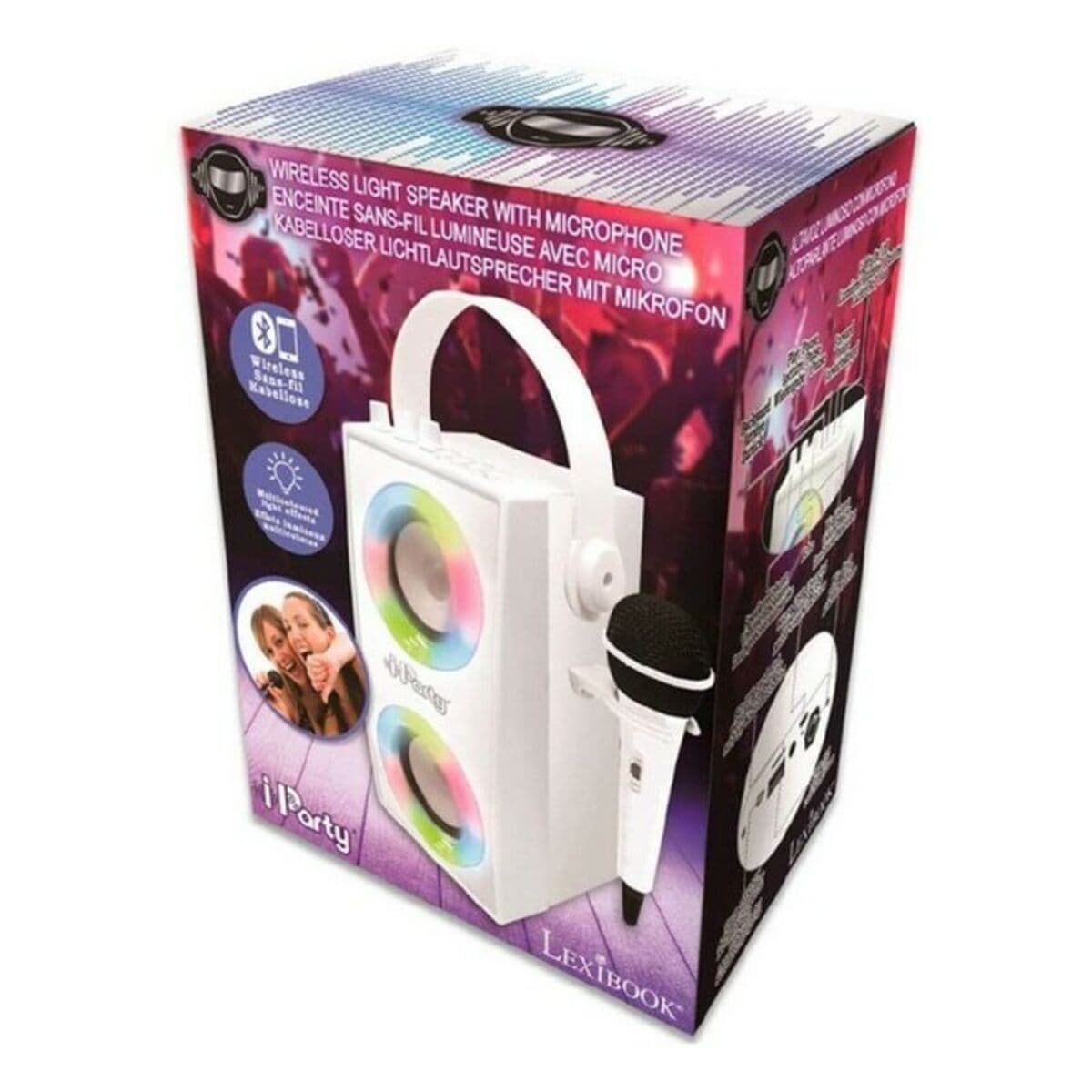 Enceinte Bluetooth Portable avec Microphone iParty Lexibook BTP180Z Blanc Bluetooth - Image 5