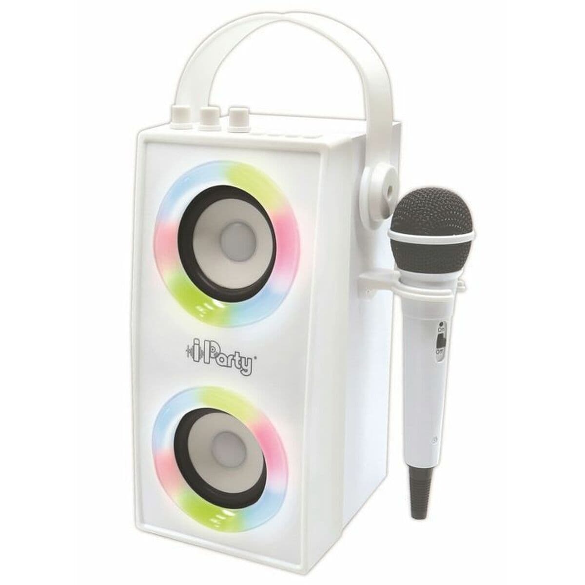 Enceinte Bluetooth Portable avec Microphone iParty Lexibook BTP180Z Blanc Bluetooth
