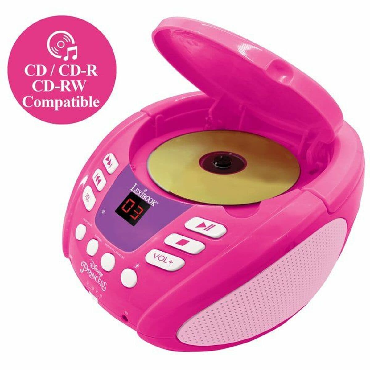 Bluetooth CD-radio MP3 Lexibook PRINCESA DE DISNEY Bluetooth 5.0 - Image 4