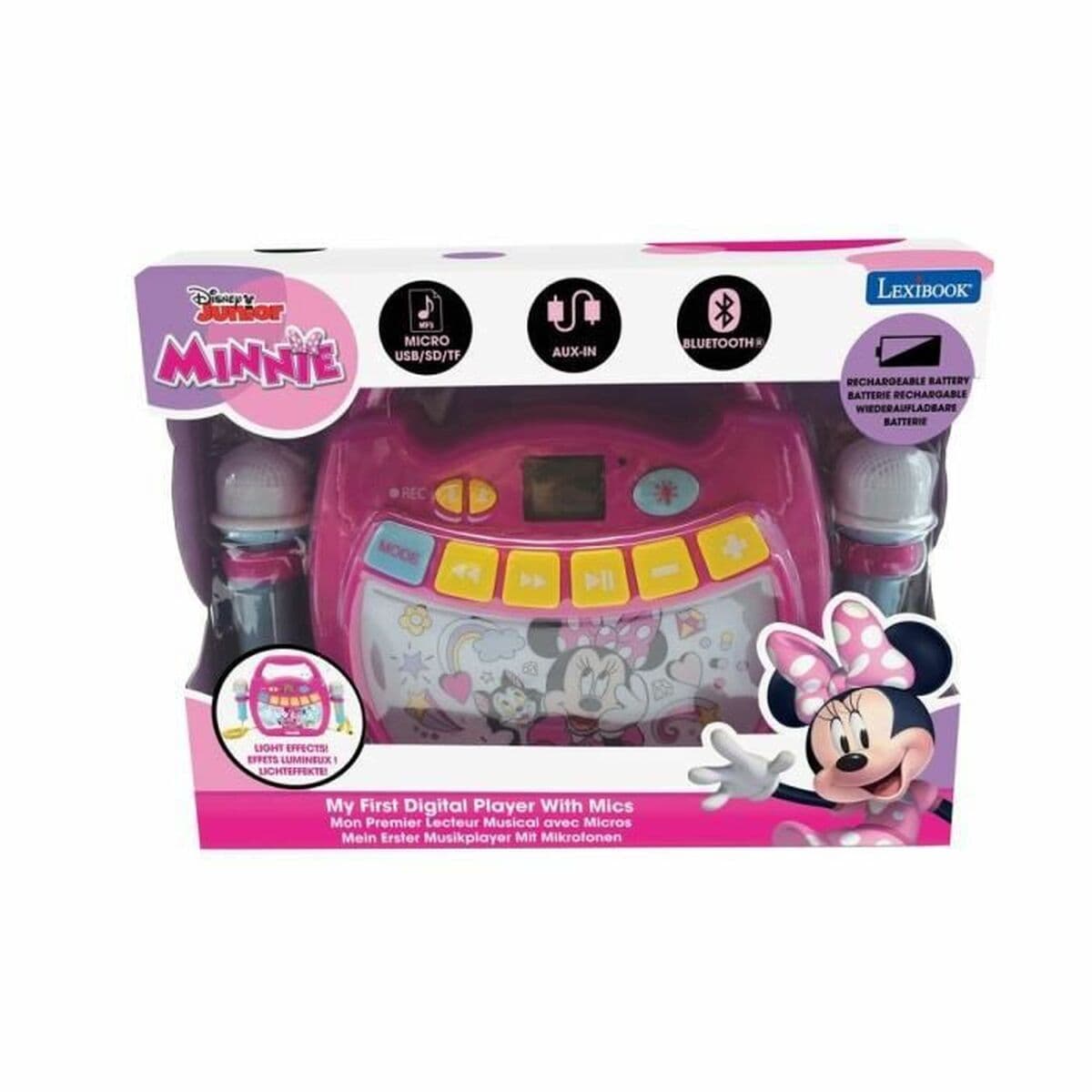 Altoparlante Bluetooth con Microfono Karaoke Lexibook MINNIE MOUSE - Image 5