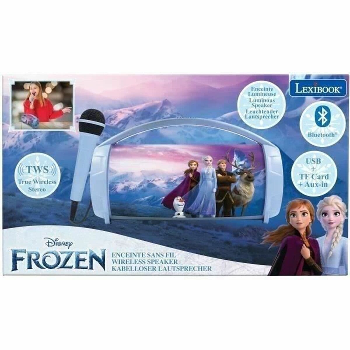 Altoparlante Bluetooth con Microfono Karaoke Lexibook Frozen - Image 5