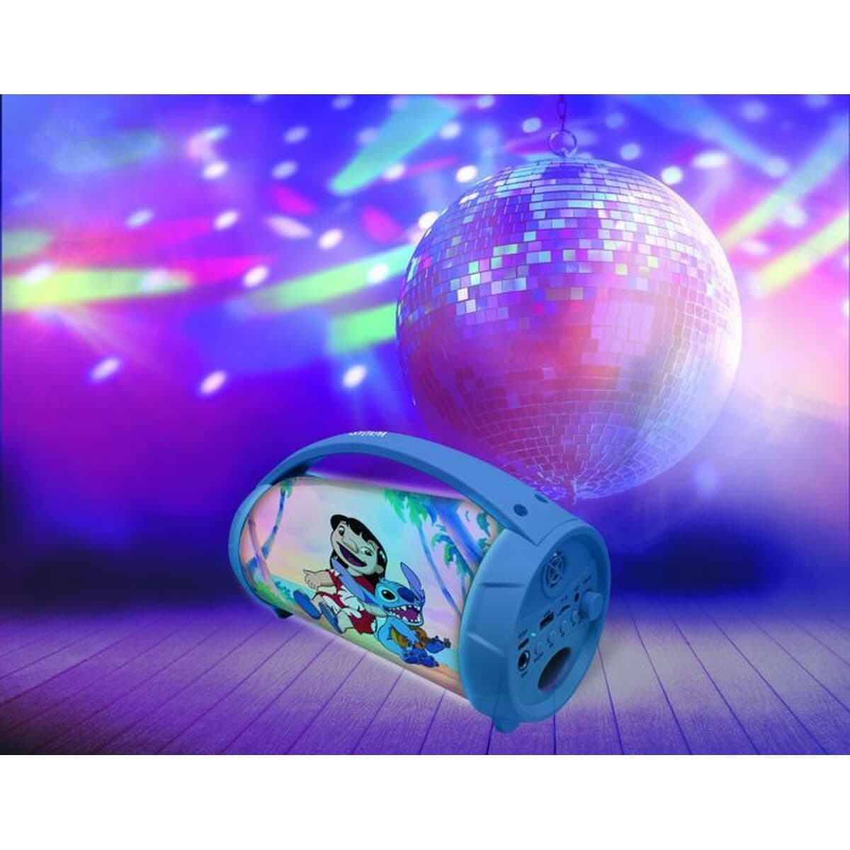 Altavoz Bluetooth con Micrófono Karaoke Lexibook Stitch Disney Azul - Image 3