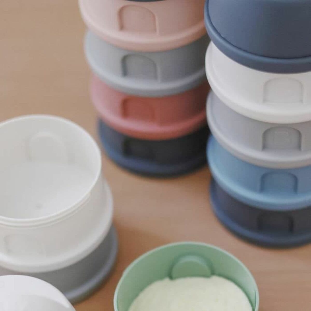 Dosificador de Leche en Polvo Béaba Azul Gris - Image 3