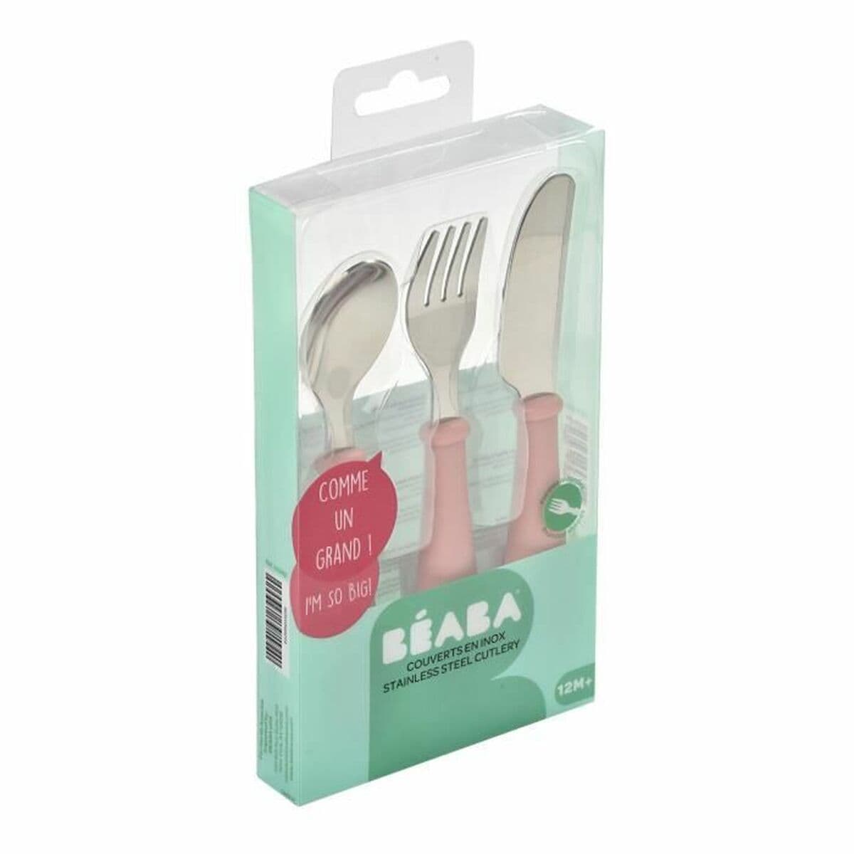 Pieces of Cutlery Béaba Pink Stainless steel 3 Pieces - Image 4