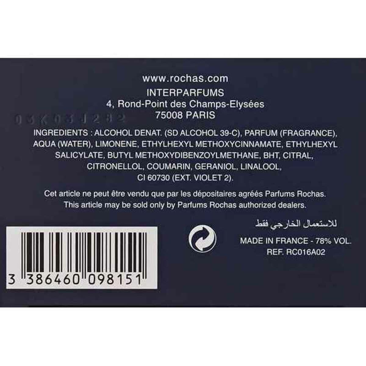 Herrenparfüm Rochas EDT - Image 2