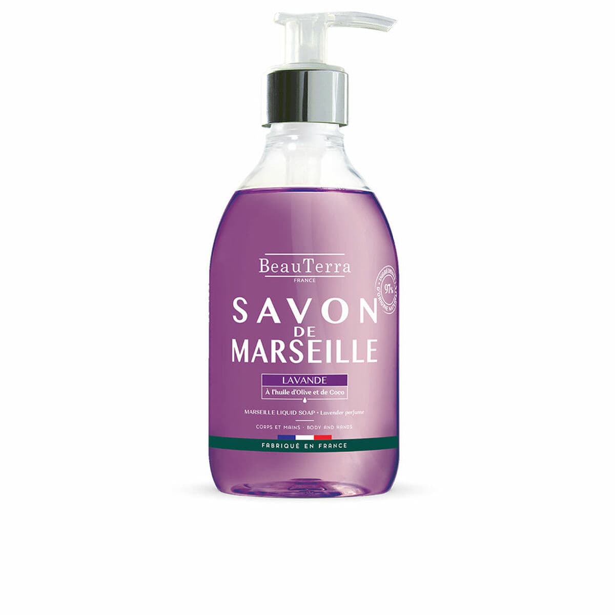 Sapone Liquido Beauterra Marseille 300 ml Lavanda