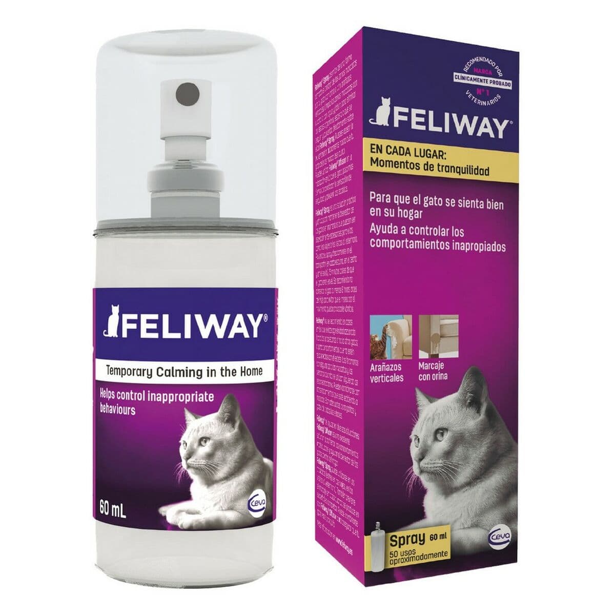 Spray de Feromonas Ceva Feliway 60 ml Calmante Gato