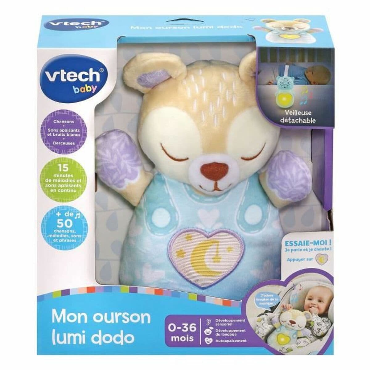 Pluszak wydający Dżwięk Vtech Baby MON OURSON LUMI DODO - Image 2