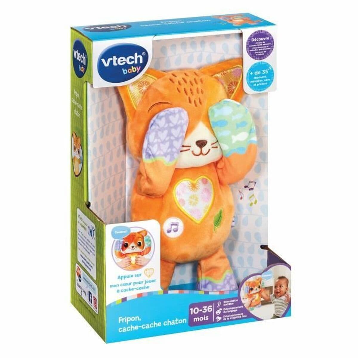 Opetuspeli Vtech Baby Fripon cache-cahe chaton (FR) - Image 3