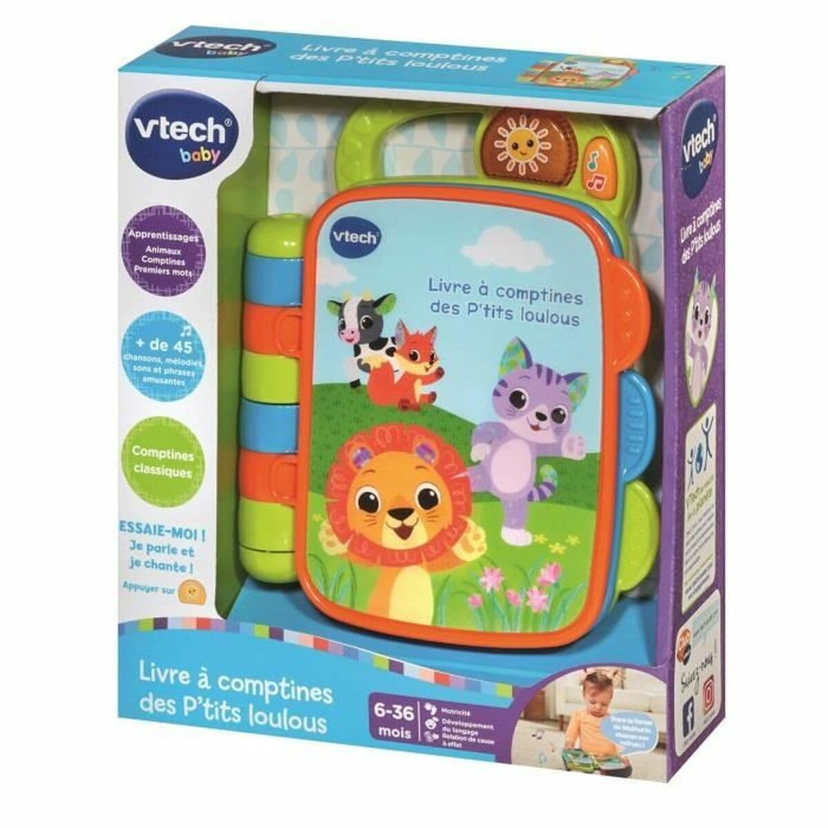 Gra edukacyjna Vtech Baby Livre à comptines des P´tits Loulous (FR) - Image 4