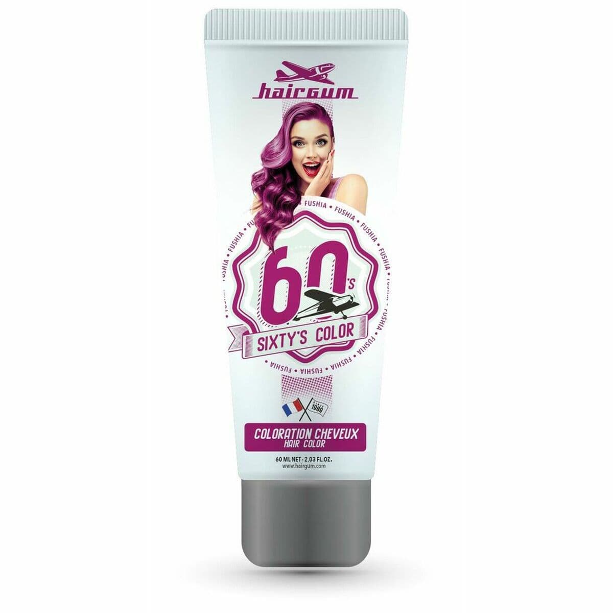 Semi-permanent Colourant Hairgum S Color Fuchsia 60 ml