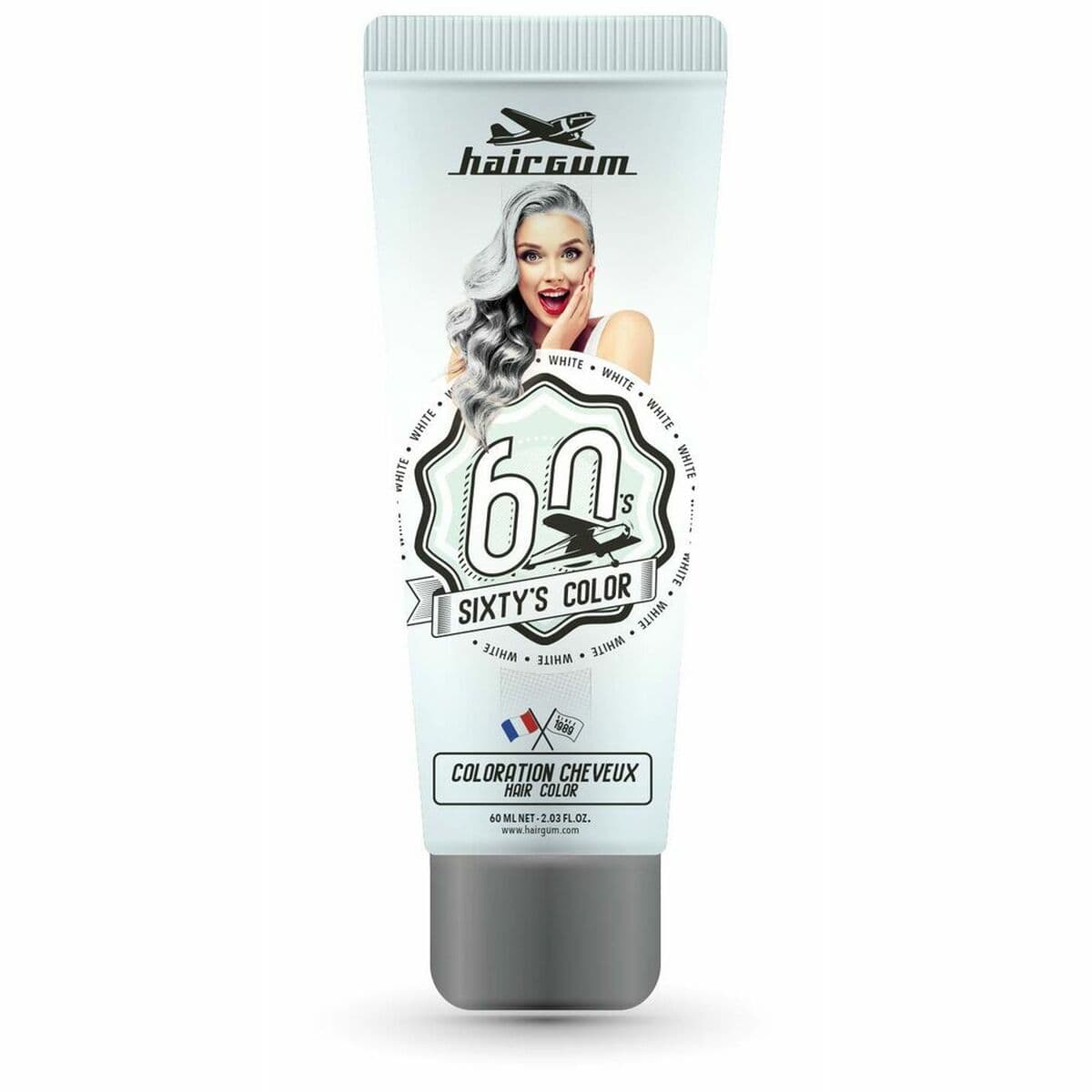 Semi-permanent Colourant Hairgum S Color White 60 ml