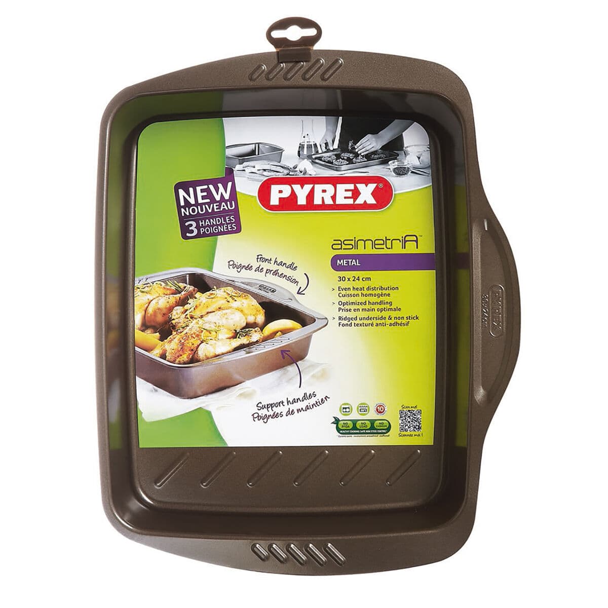 Ofenpfanne Pyrex Braun Schwarz Metall - Image 3