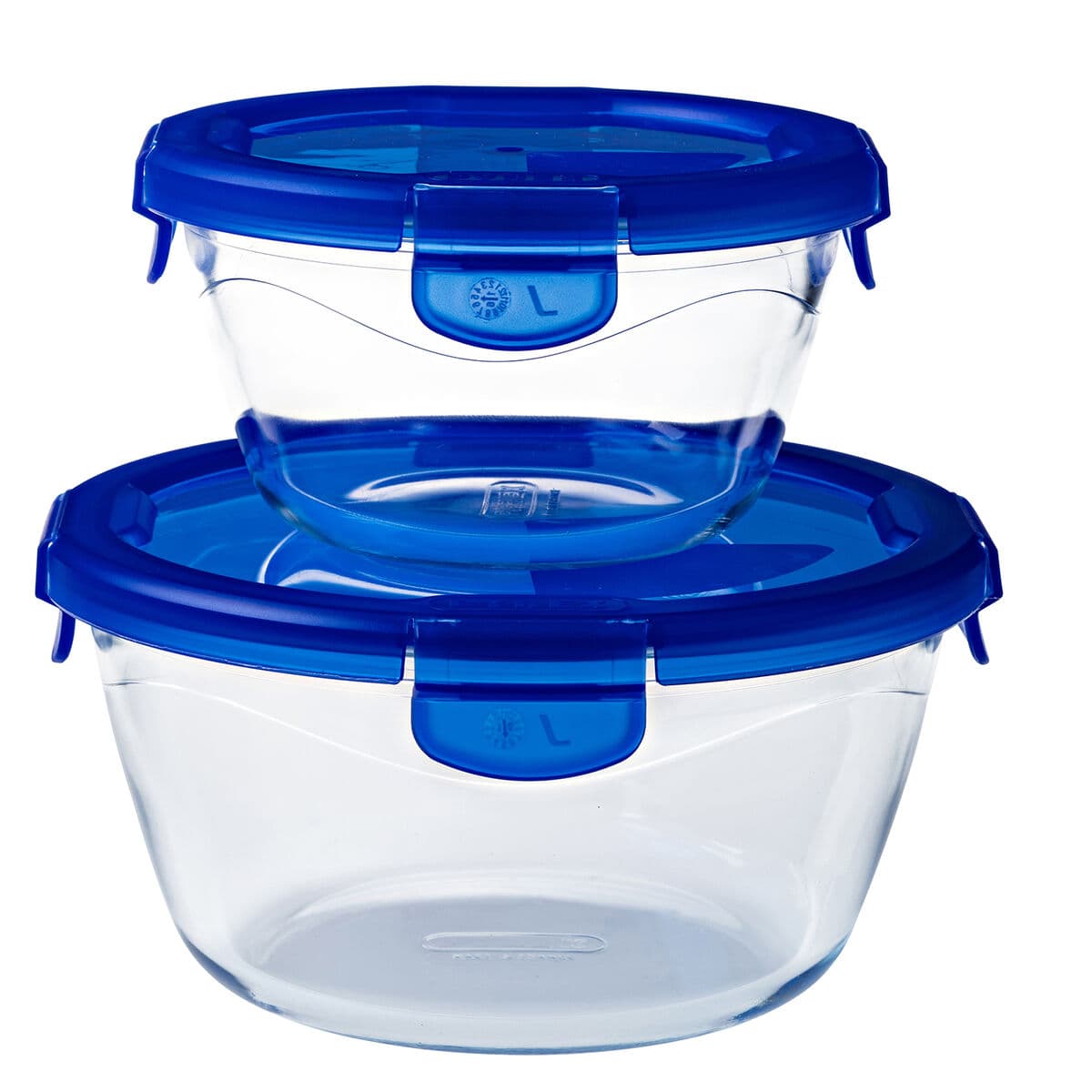 Lebensmittelbehälter Pyrex Blau Durchsichtig kreisförmig 1,6 L (6 Stücke) - Image 16