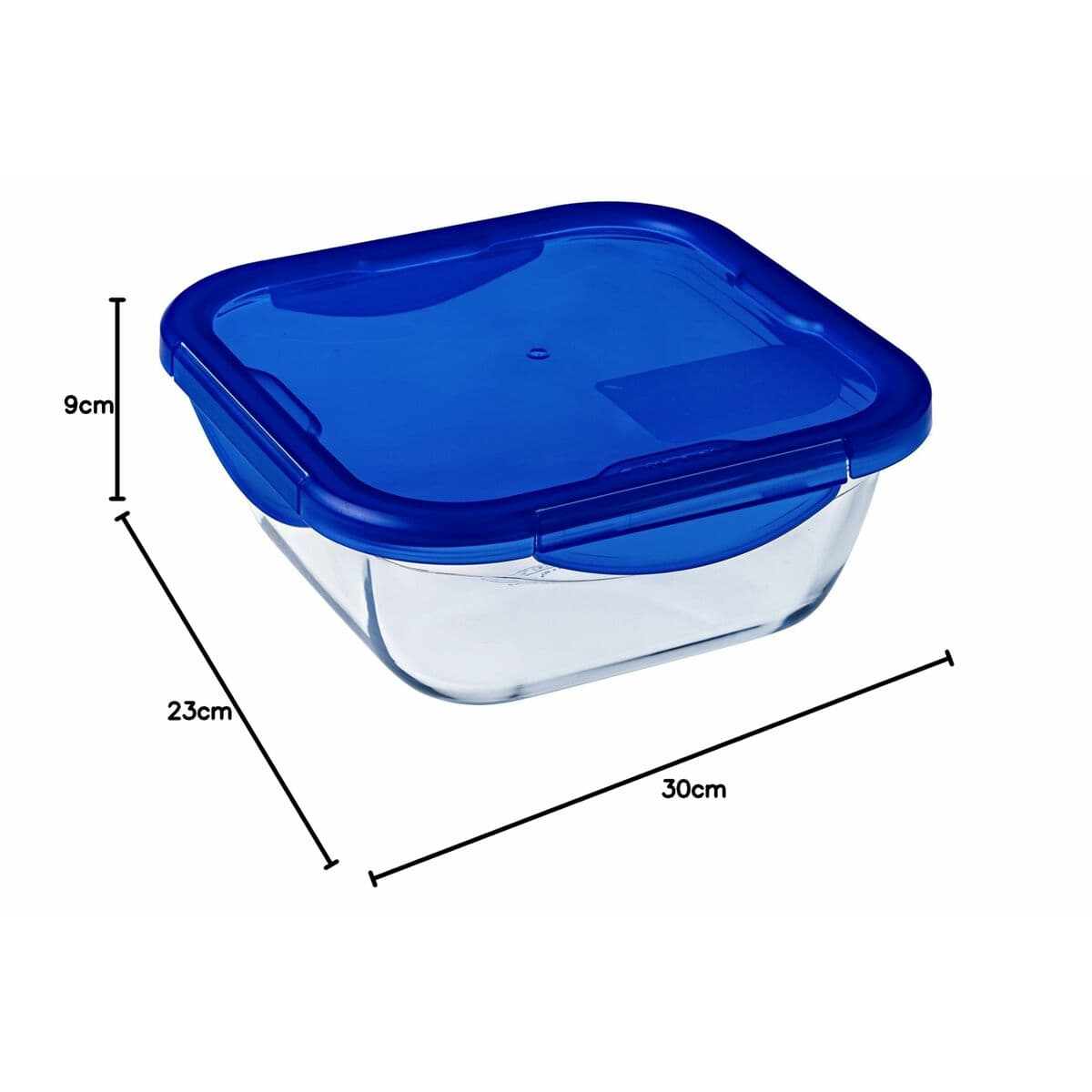 Lunchlådor, set Pyrex Cook & Go Blå Transparent - Image 18