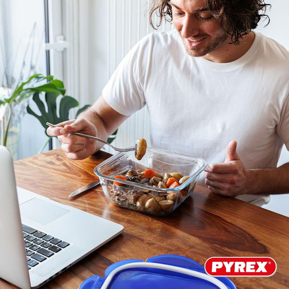 Lunchlådor, set Pyrex Cook & Go Blå Transparent - Image 17