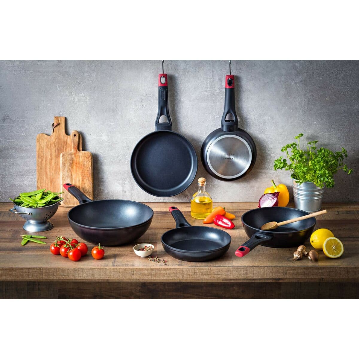 Pfanne Pyrex Schwarz Aluminium Ø 20 cm - Image 15