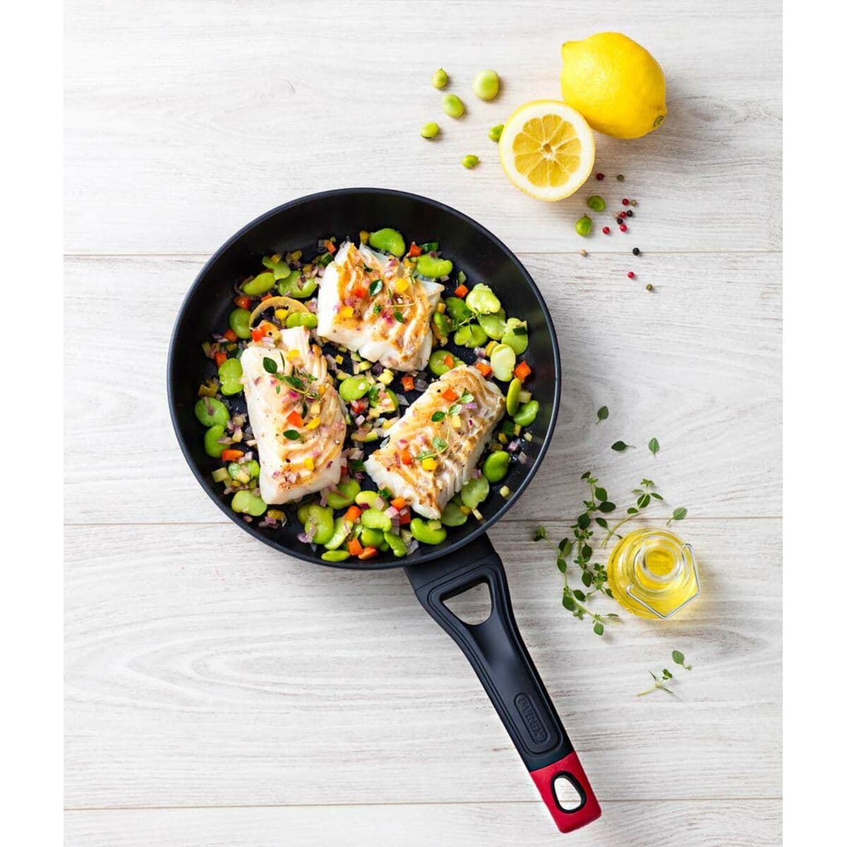 Pfanne Pyrex Schwarz Aluminium Ø 20 cm - Image 4