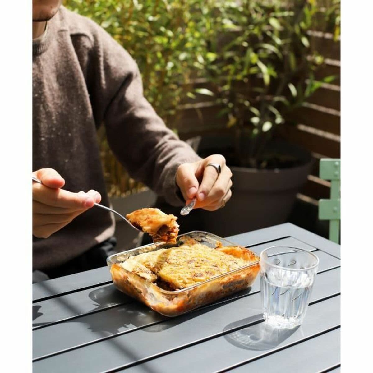 Set de Recipientes de Cocina Herméticos Apilables Pyrex Cook & Freeze Transparente 8 Piezas - Image 6