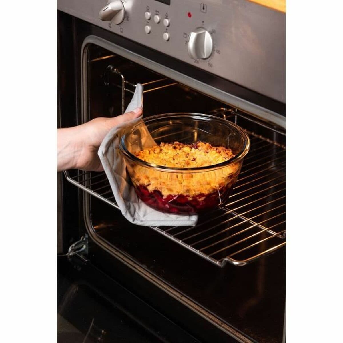 Set de Recipientes de Cocina Herméticos Apilables Pyrex Azul 0,7 L 3 Piezas - Image 5