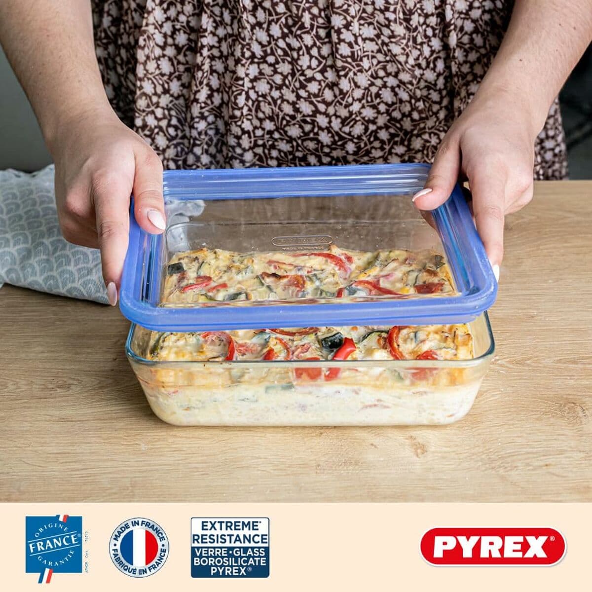 Lunchbox-Set Pyrex Blau Durchsichtig 2,6 L 3 Stücke - Image 11
