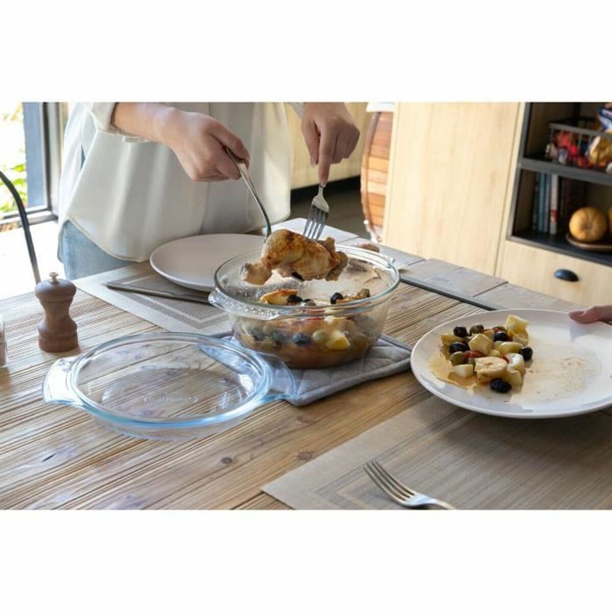 Kasserolle Pyrex Durchsichtig 1,6 L 24 x 20 x 11 cm Ø 27 cm - Image 3