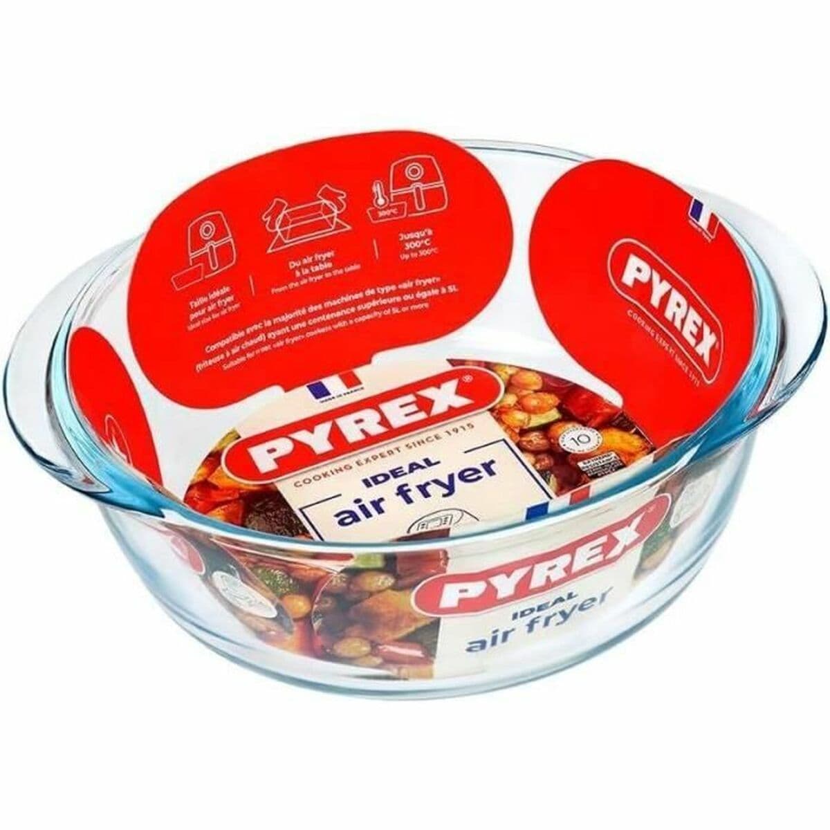 Oven Dish Pyrex Transparent Borosilicate Glass Circular Ø 26 cm - Image 5