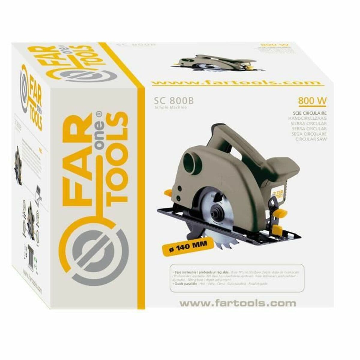 Sierra circular Fartools 800 W 230 V 140 mm 4000 RPM - Image 3