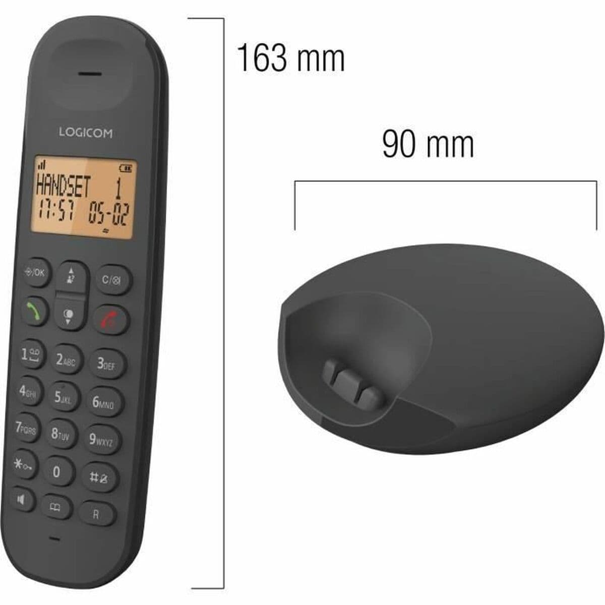 Festnetztelefon Logicom DECT ILOA 250 DUO Schwarz - Image 2