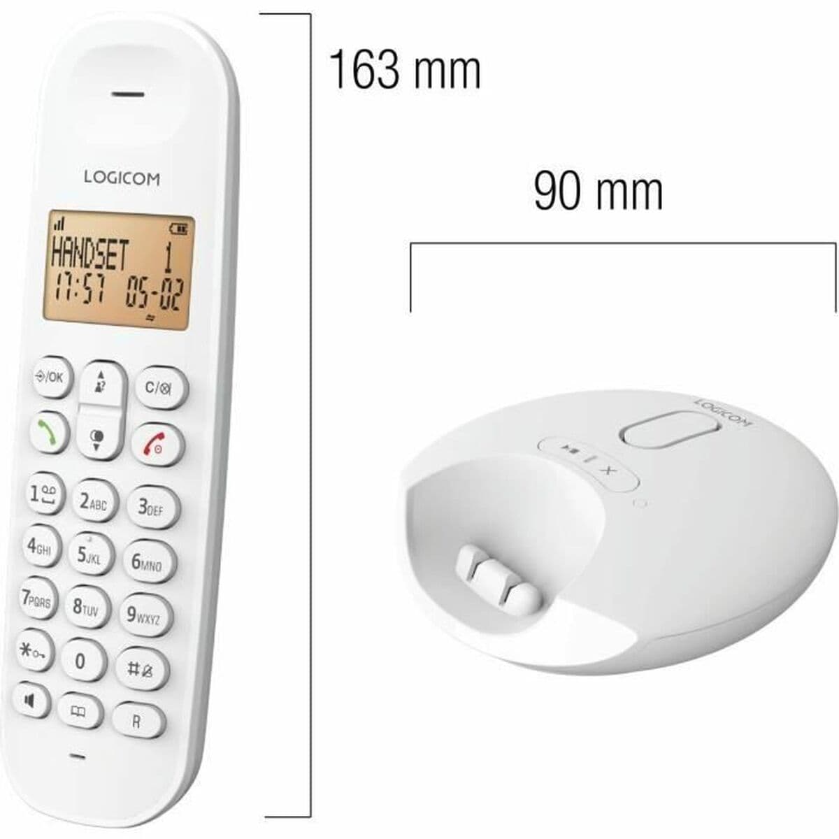 Kabelloses Telefon Logicom DECT ILOA 155T SOLO Weiß - Image 2