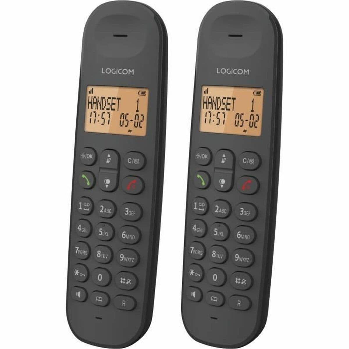 Festnetztelefon Logicom DECT ILOA 255T DUO Schwarz - Image 3