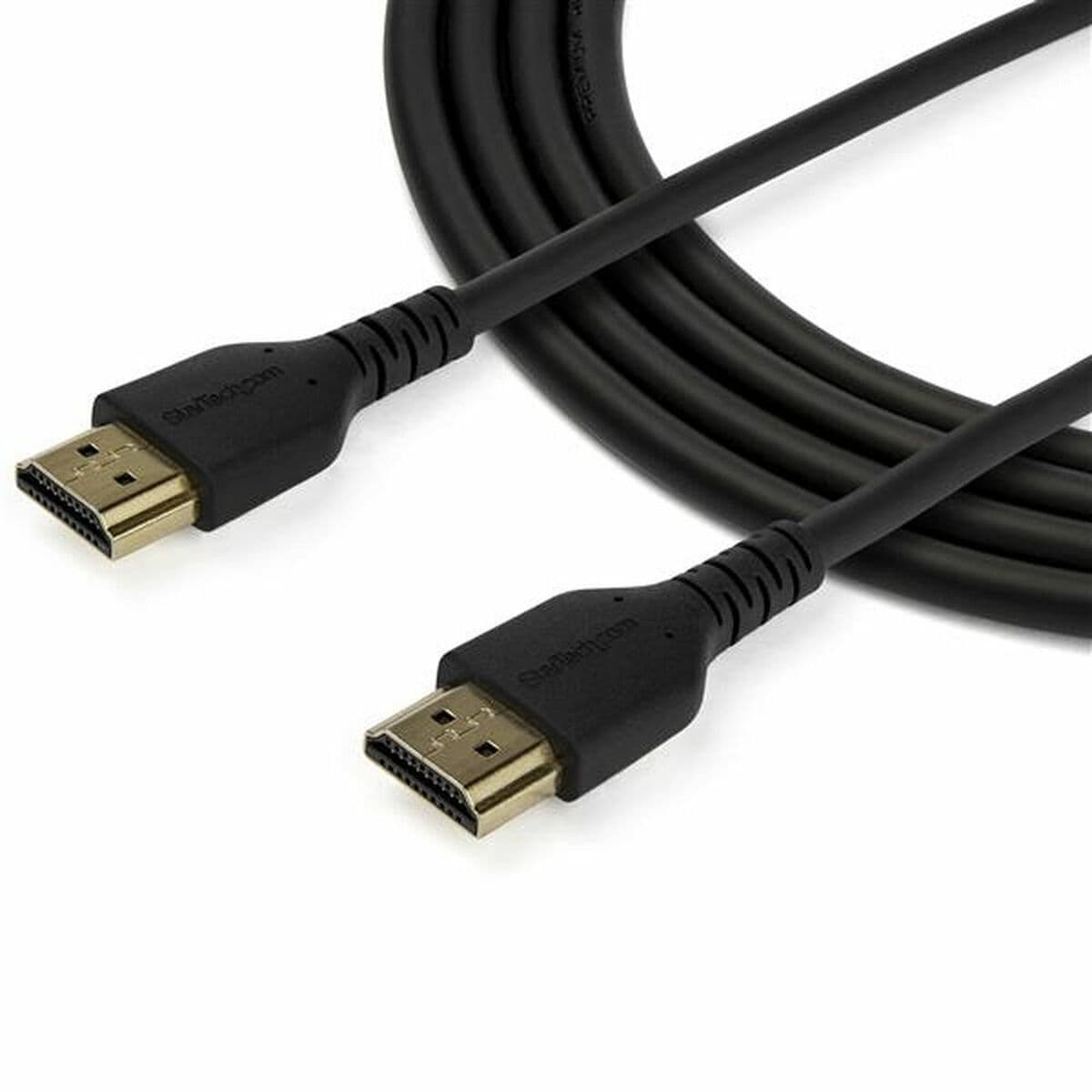 Câble HDMI Startech RHDMM2MP             4K Ultra HD (2 m) Noir - Image 2