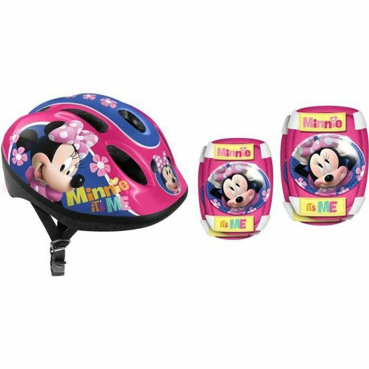 Ķiveres un ceļgalu aizsargu komplekts Disney DISNEY MINNIE
