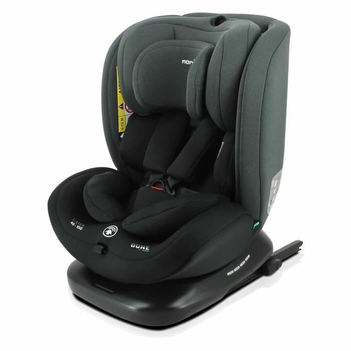 Bilstol Nania Dune Svart Grå ECE R129/04 ISOFIX - Image 2