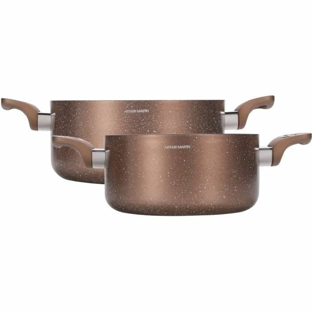 Duboka tava s poklopcem Arthur Martin Roza 4,5 L 4 Dijelovi - Image 4