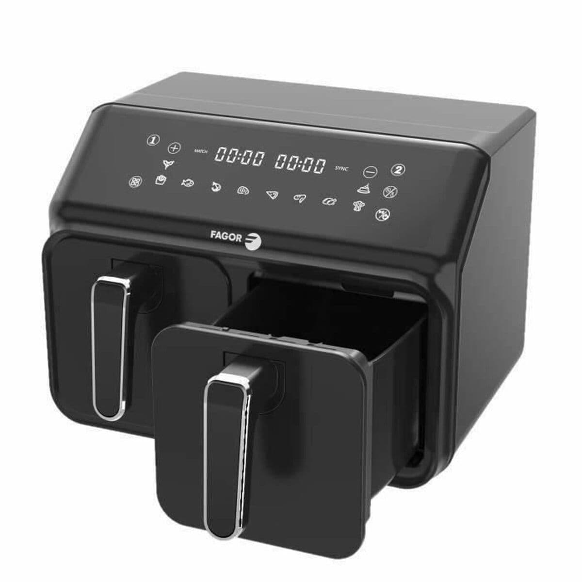 Heißluftfritteuse Fagor FG2X4L Schwarz noir 2200 W 8 L - Image 3