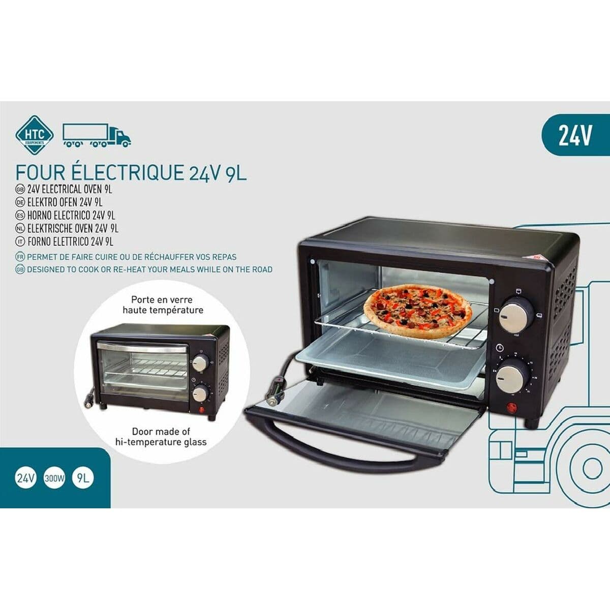 Cuptor HTC EQUIPEMENT ELECTRIC OVEN 9 L 300 W - Image 4