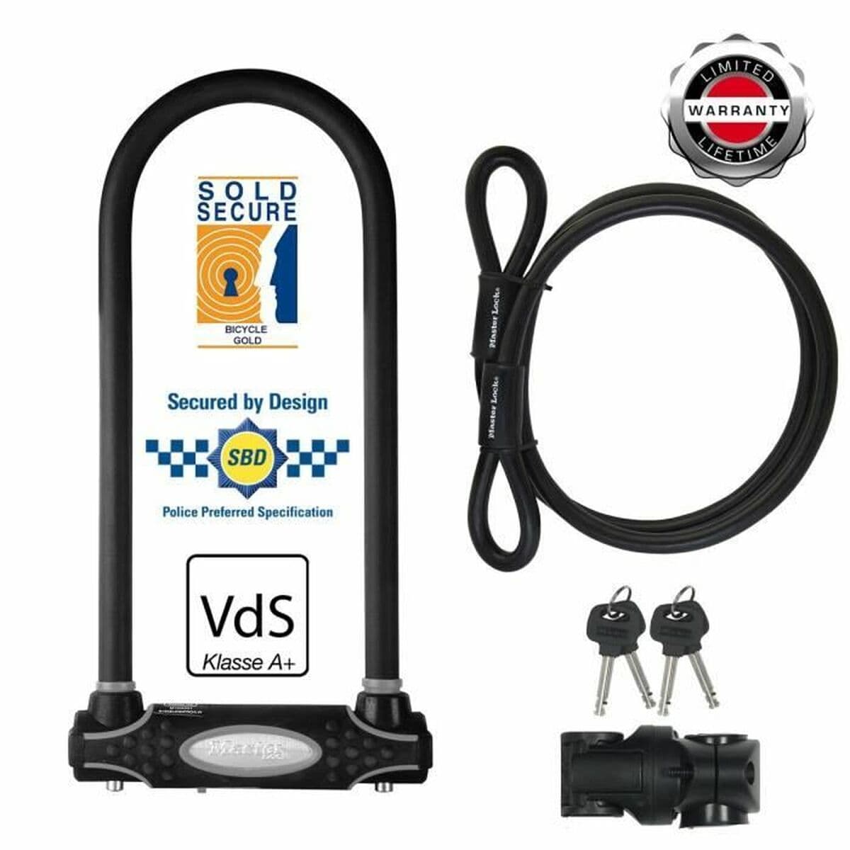 Piekaramā atslēga ar slēdzeni Master Lock Melns - Image 2