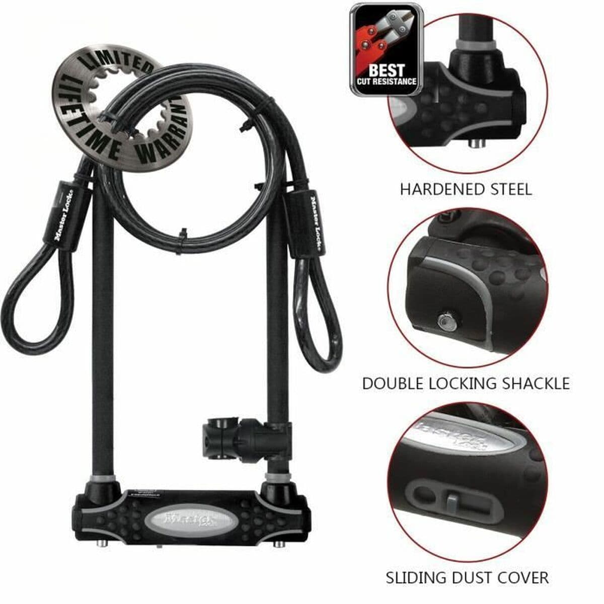 Piekaramā atslēga ar slēdzeni Master Lock Melns - Image 3