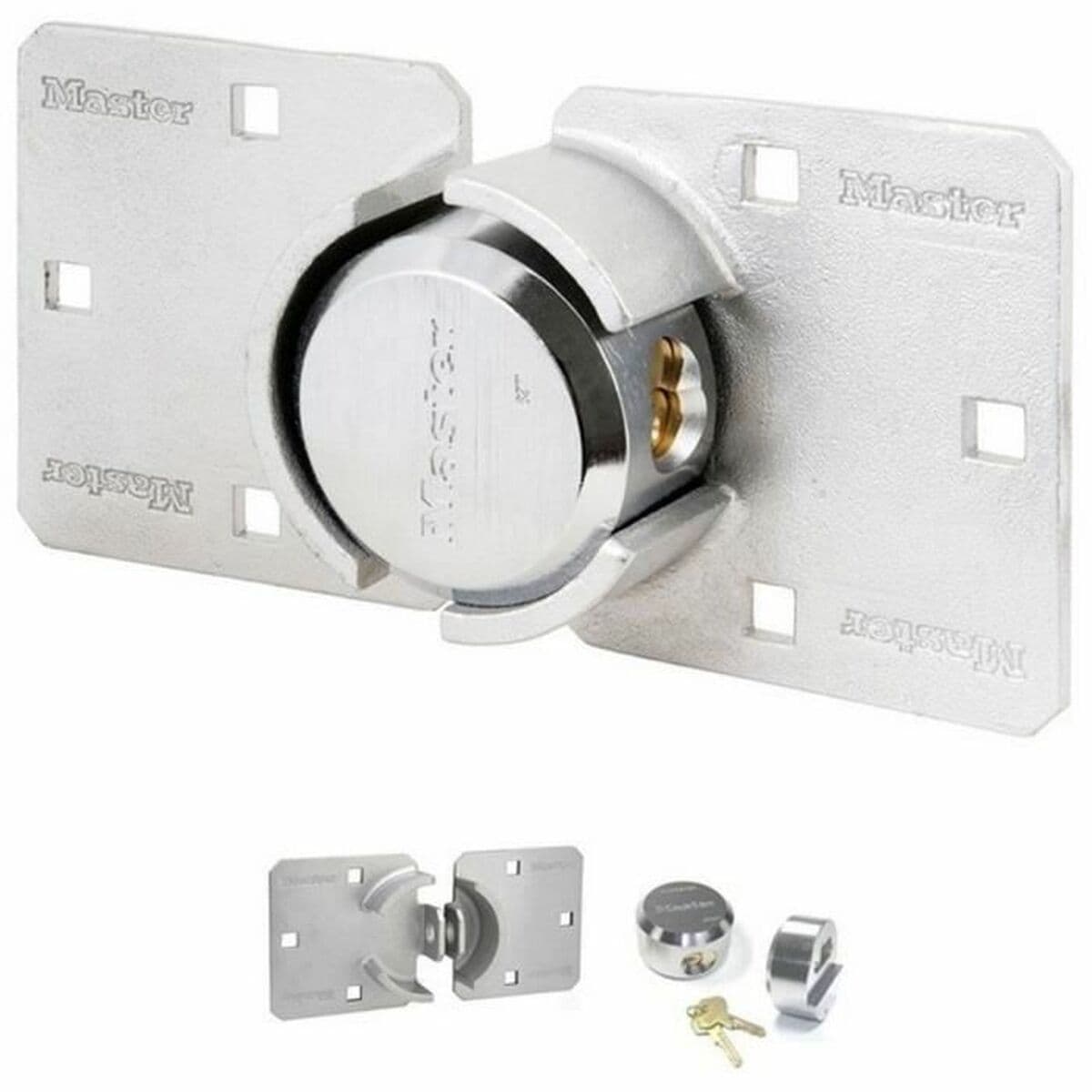 Zamek na klucz Master Lock Cynk Prostokątny (4 Sztuk) - Image 2