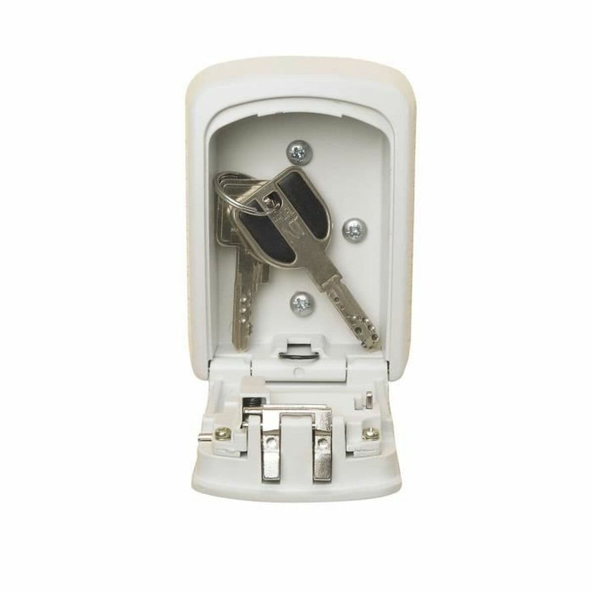 Kassaskåp Master Lock 5401EURDCRM Nycklar Vit Grå Metall Aluminium 8 x 3 x 12 cm - Image 2