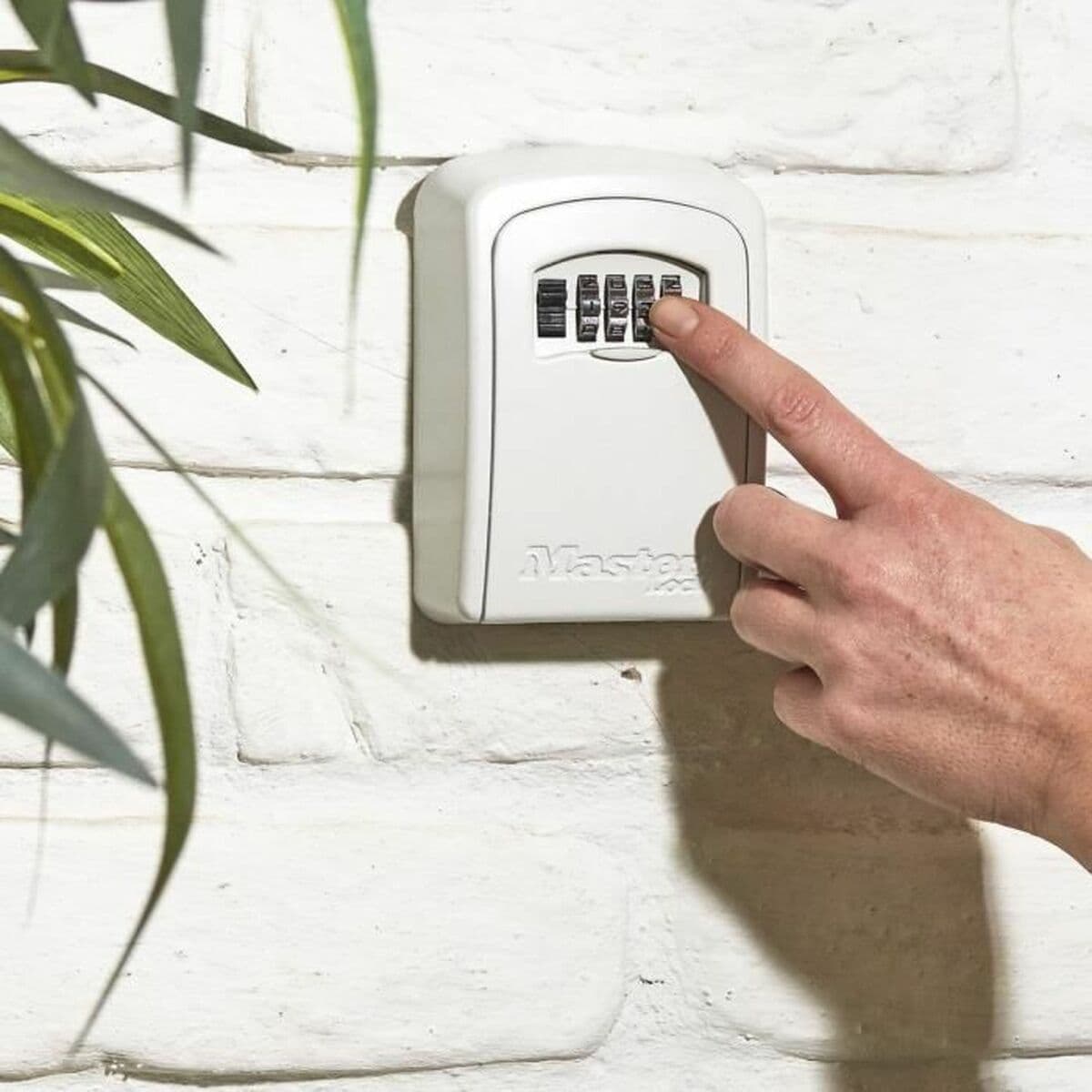 Kassaskåp Master Lock 5401EURDCRM Nycklar Vit Grå Metall Aluminium 8 x 3 x 12 cm - Image 4